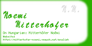 noemi mitterhofer business card